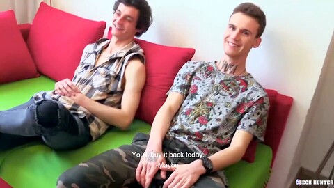 Terzetto, ragazzo, doppia-penetrazione