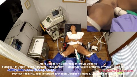 La luxueuse latina Melany Lopez passe un examen gynécologique par le médecin Tampa en direct