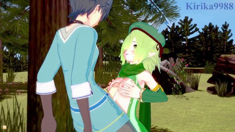 Aoi e Yuuki si dedicano a un bollente sesso all'aperto - incontro reale! Principesse Unite! Re:Dive Hentai