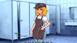 Gay blowjob, visual novel, slap ass