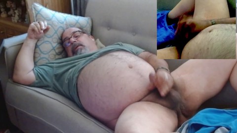 Мужчина мастурбирует, оргазмы, amateur bear