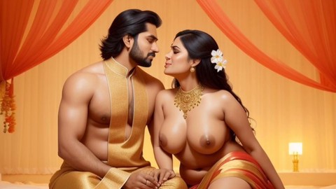 Heißer Sex mit indischer Tante und Mango Bhabhi in einem animierten Fantasiefilm