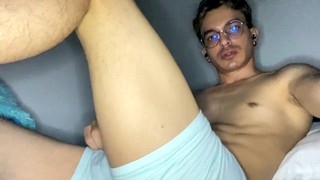 Fleshlight cum, fuck his ass, play with