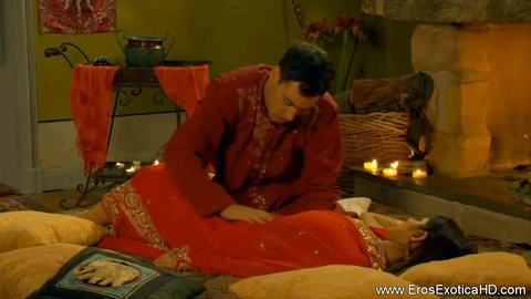 Flexible sex session featuring an Indian couple