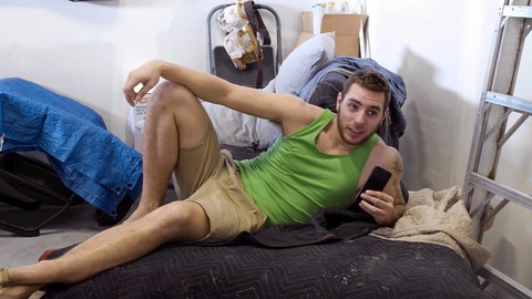 Cum bareback, orteada homosexual, joven delgado