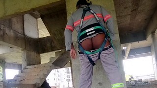 Outdoor, male masturbator, getting off