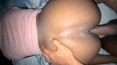 Big booty backshots, black creamy pussy, black